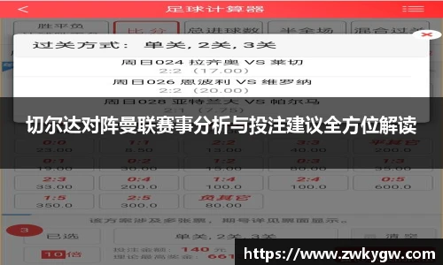 切尔达对阵曼联赛事分析与投注建议全方位解读